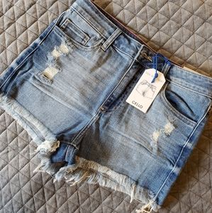 NWT Cello distressed Jean shorts.